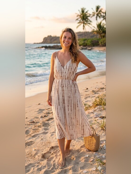 Cupshe Dresses & Skirts - Cupshe Cream Summer Maxi Dress Coverup